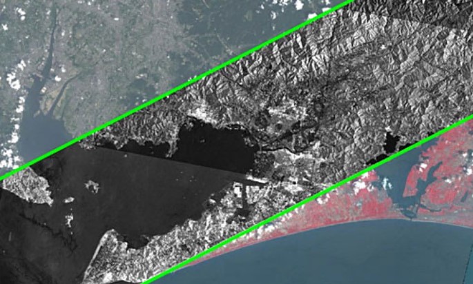 豊橋市　衛星データ写真イメージ