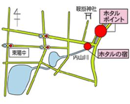 内山川のマップ
