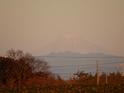 豊橋から見る富士山の写真
