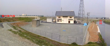 江川排水機場全景写真