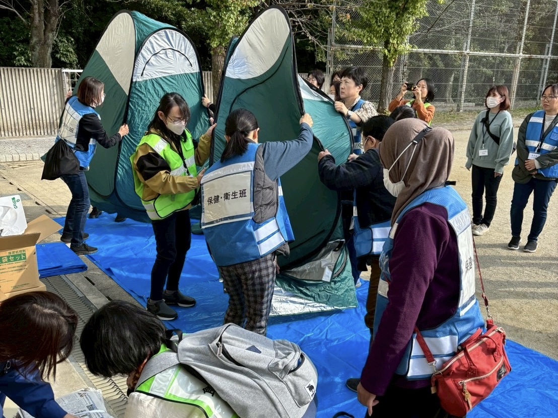 災害用トイレ運用訓練