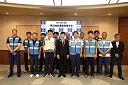市長へ報告のようす