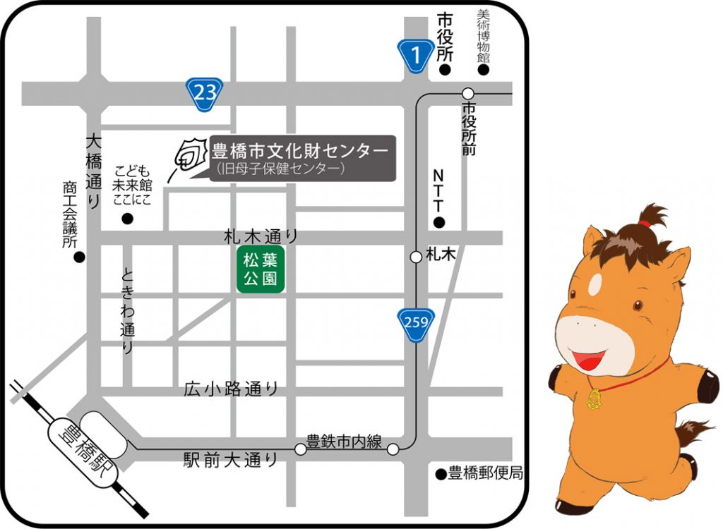 文化財センター案内地図