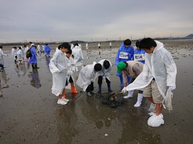第8回汐川干潟保全実践活動の様子