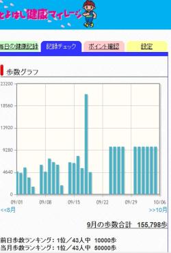 歩数グラフ