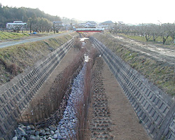 割田川施工後