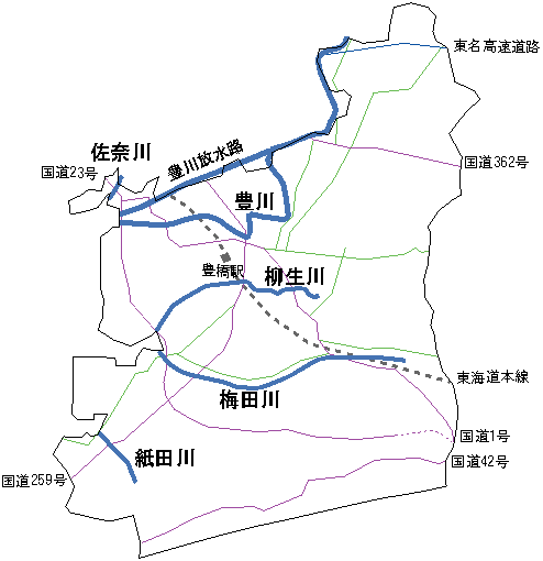 豊橋　河川