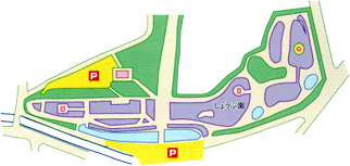 豊橋総合動植物公園の園内マップ