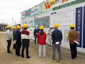 下水道シールド工事見学会の様子１