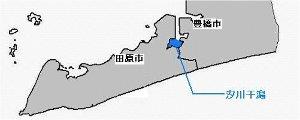汐川干潟の地図1