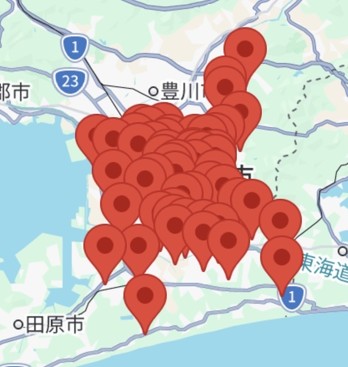 手筒花火マップ