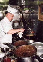 麻婆豆腐の調理