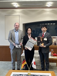 市長表敬の写真