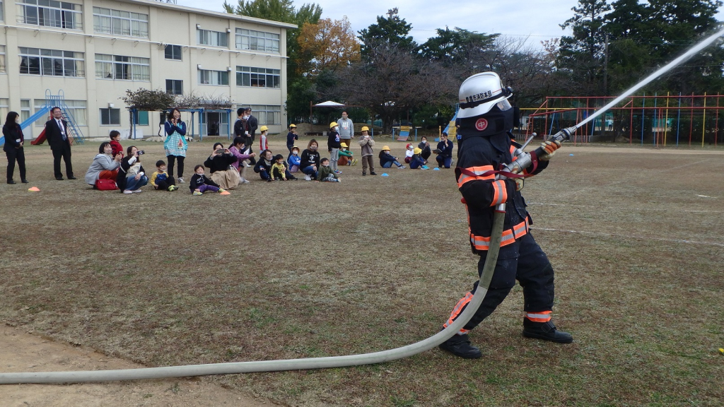 放水訓練の様子