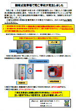 二酸化炭素消火設備の注意喚起