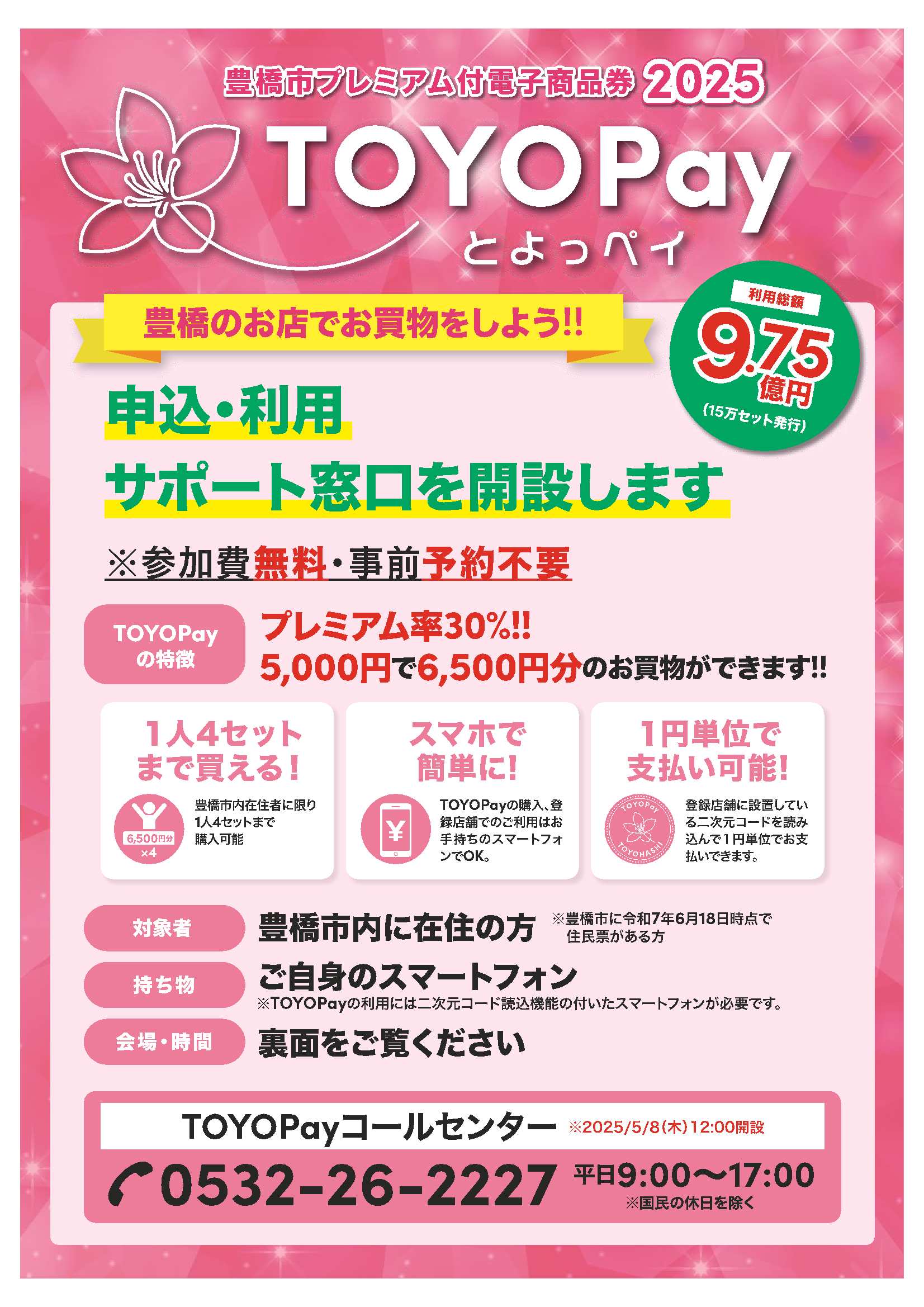 TOYOPAYチラシ サポート